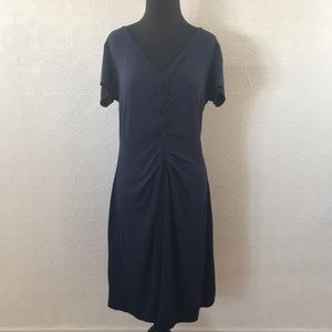 Athleta Navy Blue Jersey Dress Size Large
